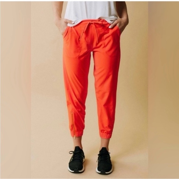 ALBION orange poppy jetsetter jogger pants size small - Picture 2 of 9